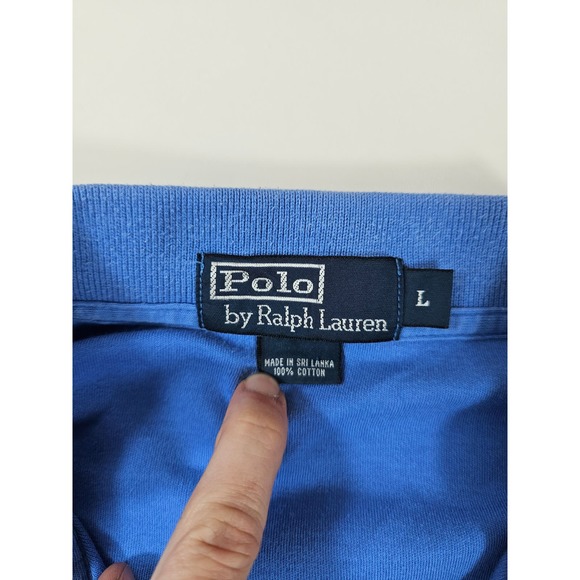 Polo ralph lauren size large L men's blue polo casual career ^^ - Picture 3 of 6